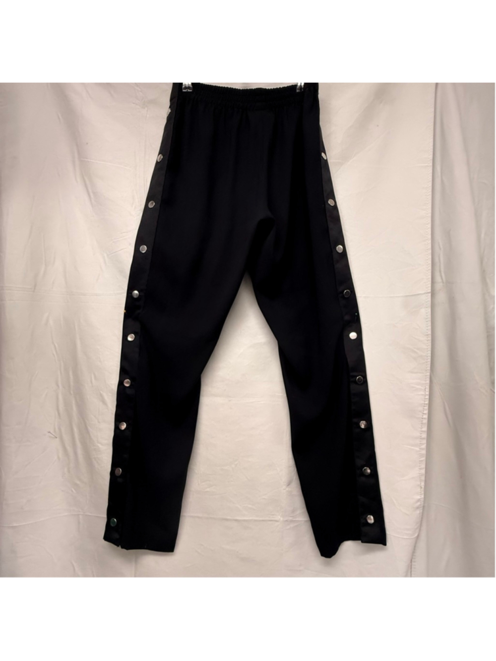Women's bar III Black Track Pants with Side Snaps S